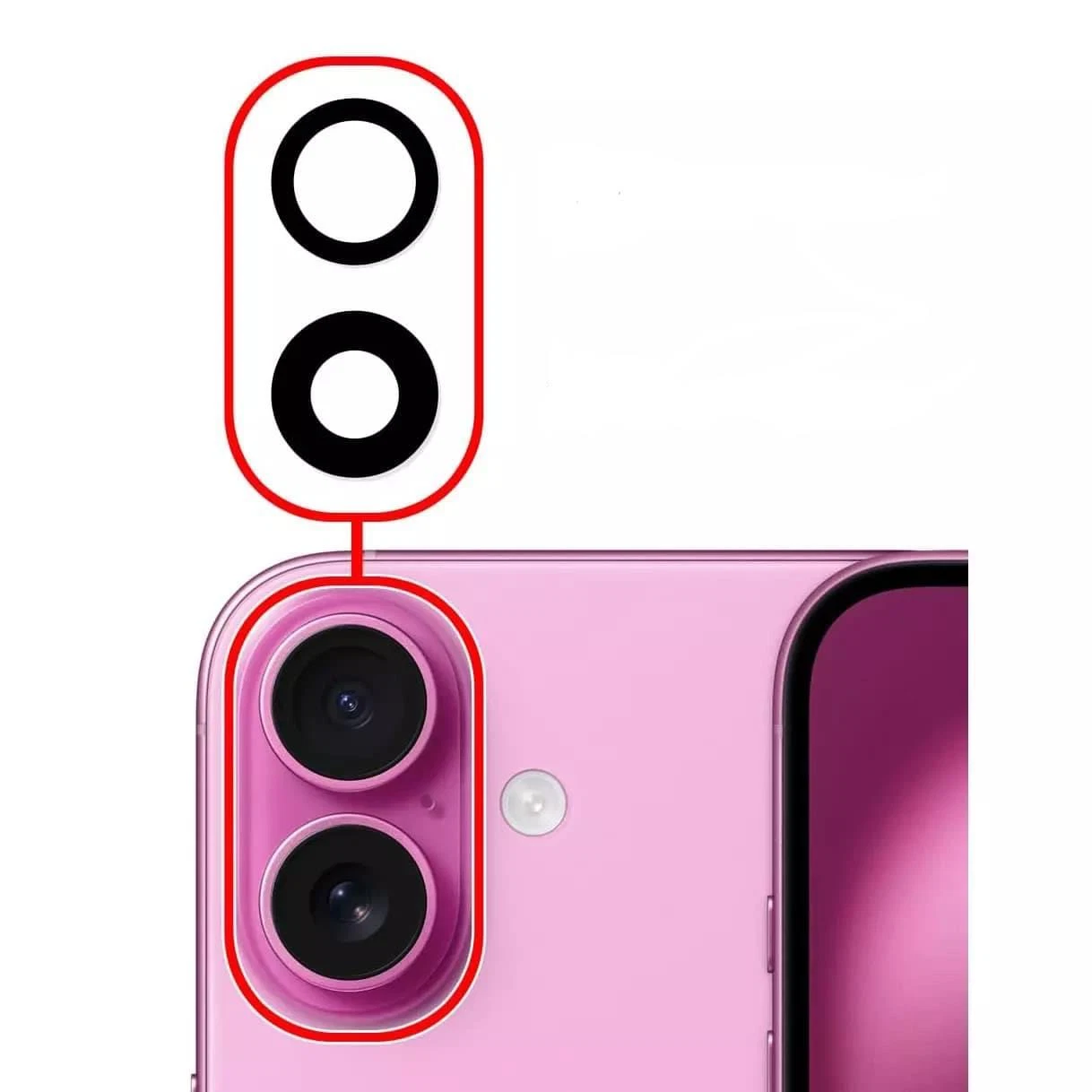 Apple iPhone 16 16 Plus Rear Back Camera Glass Lens Price Saudi Arabia